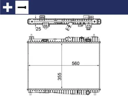 CR1135000S Радіатор, система охолодження двигуна MAHLE / KNECHT підбір по vin на Brocar