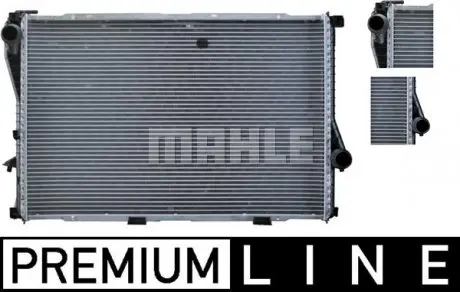 CR296000P Радіатор 438 mm BMW 5 (E39) / 7 (E38) MAHLE / KNECHT підбір по vin на Brocar