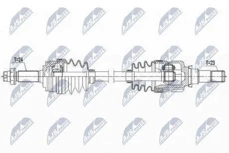 NPWTY127 Півосі NTY підбір по vin на Brocar