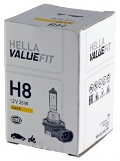 8GH242632151 Лампа VALUEFIT H8 12V 35W PGJ 19-1 HELLA подбор по vin на Brocar