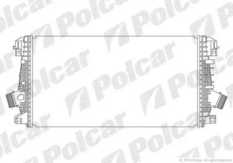 5520J84X Радіатори повітря (Інтеркулери) POLCAR підбір по vin на Brocar