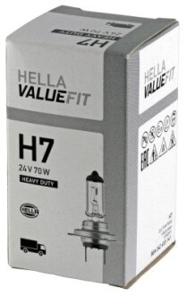 8GH242632141 Лампа VALUEFIT H7 24V 70W PX26d HELLA подбор по vin на Brocar