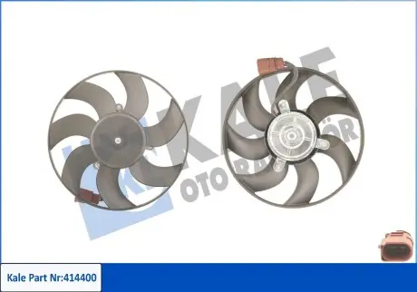 414400 Вентилятор радиатора Audi A1/3,Caddy III,IV,Golf V,VI,Passat,Touran,Skoda Octavia II,SuperBII,Yeti KALE OTO RADYATOR подбор по vin на Brocar