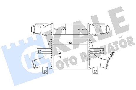 348895 Интеркулер C4 Aircross,Peugeot 4008,Mitsubishi ASX,Lancer VIII 1.6/1.8HDI 12- KALE OTO RADYATOR подбор по vin на Brocar