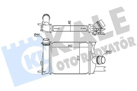 352255 Інтеркулер Captur,Clio IV,Dacia Dokker,Logan II,Sandero II 0.9/1.3TCe KALE OTO RADYATOR підбір по vin на Brocar
