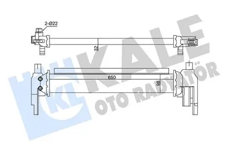 350940 Интеркулер Audi A3,Q2,Golf VII,Touran,Skoda Octavia IV,Yeti 1.2TSI/1.6TDI KALE OTO RADYATOR подбор по vin на Brocar