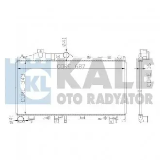 365000 Радиатор охлаждения Subaru Forester KALE OTO RADYATOR підбір по vin на Brocar