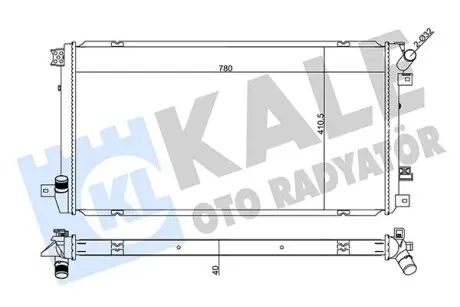 355575 Радіатор охолодження Master II 2.5dCi 06-,Opel Movano 2.5CDTi,Nissan KALE OTO RADYATOR підбір по vin на Brocar