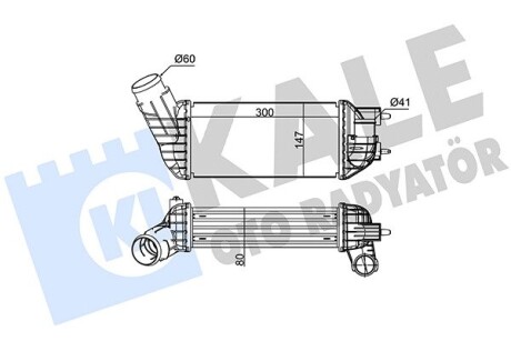 350825 Інтеркулер C4 II,Grand Picasso,DS4/5,Peugeot 3008/308/5008 2.0HDI KALE OTO RADYATOR підбір по vin на Brocar