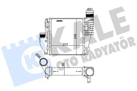342815 Інтеркулер C4 II,Grand Picasso,C4 Picasso,Peugeot 308 1.2/2.0HDI KALE OTO RADYATOR підбір по vin на Brocar