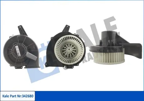 342680 VW Вентилятор салону Audi A1/2,Polo,Skoda Fabia I,II,III,Rapid,Roomster KALE OTO RADYATOR підбір по vin на Brocar