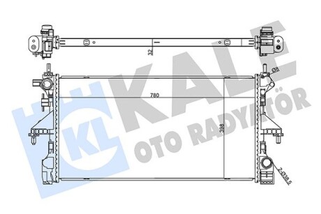 355505 CITROEN Радіатор охолодження Jumper,Peugeot Boxer 2.0 BlueHDI -15 KALE OTO RADYATOR підбір по vin на Brocar