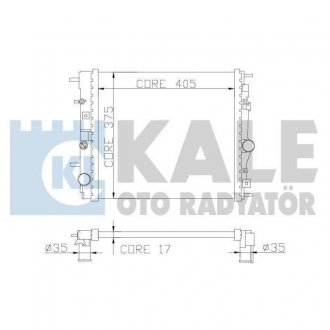 362500 MITSUBISHI Радіатор охолодження Colt IV,Lancer V 1.3/1.6 -92 KALE OTO RADYATOR підбір по vin на Brocar