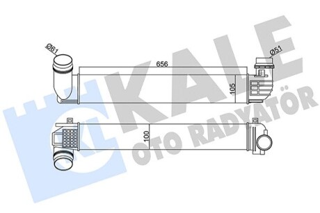 345105 Інтеркулер Grand Scenic III,Megane III 2.0dCi -9 KALE OTO RADYATOR підбір по vin на Brocar