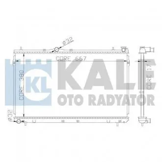 372400 HYUNDAI Радиатор охлаждения Coupe,Lantra II 1.5/2.0 96- KALE OTO RADYATOR підбір по vin на Brocar