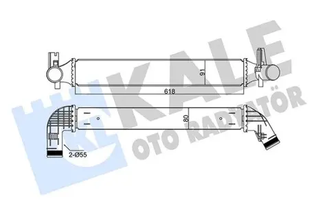 344785 Інтеркулер Audi A1,Polo V,Skoda Fabia II 1.4/2.0TDI KALE OTO RADYATOR підбір по vin на Brocar