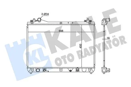 350755 Радіатор охолодження Suzuki Grand VItara II (350755) KALE OTO RADYATOR підбір по vin на Brocar