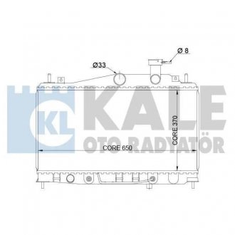 357900 HYUNDAI Радиатор охлаждения Accent II,III 1.4/1.6 05- KALE OTO RADYATOR підбір по vin на Brocar