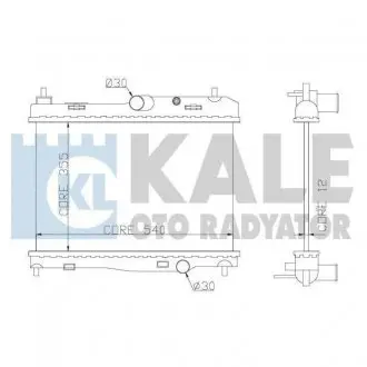 356100 Радіатор охолодження B-Max,Fiesta VI 1.25/1.4 08- KALE OTO RADYATOR підбір по vin на Brocar