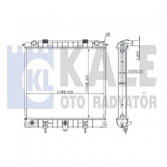 350500 LANDROVER Радиатор охлаждения Range Rover II 2.5D -94 KALE OTO RADYATOR підбір по vin на Brocar