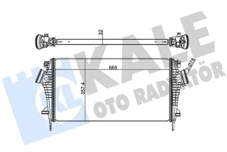345700 OPEL Insignia,Saab 9-5,Chevrolet Malibu 1.6CDTI/2.0 KALE OTO RADYATOR підбір по vin на Brocar