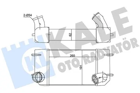 116200 LANDROVER Інтеркулер Defender,Discovery I 2.5TD 90- KALE OTO RADYATOR підбір по vin на Brocar