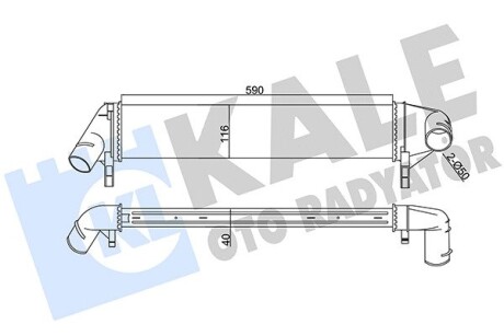 345085 Интеркулер Duster,Logan,Sandero 1.5dCi 06- KALE OTO RADYATOR підбір по vin на Brocar