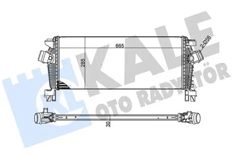 344700 Інтеркулер Astra J,Zafira,Chevrolet Cruze 1.4 KALE OTO RADYATOR підбір по vin на Brocar