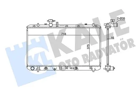342120 Радіатор охолодження Fiat Sedici, Suzuki Sx4 Radiator (342120) KALE OTO RADYATOR KALE OTO RADYATOR підбір по vin на Brocar