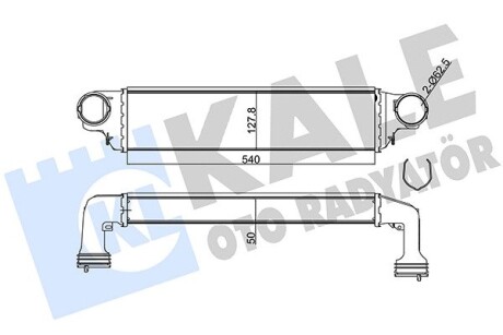 344805 Интеркулер 3 E46 318d/330d,X3 E83 2.0d/3.0d KALE OTO RADYATOR підбір по vin на Brocar