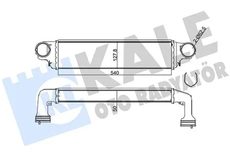 344805 Интеркулер 3 E46 318d/330d,X3 E83 2.0d/3.0d KALE OTO RADYATOR підбір по vin на Brocar