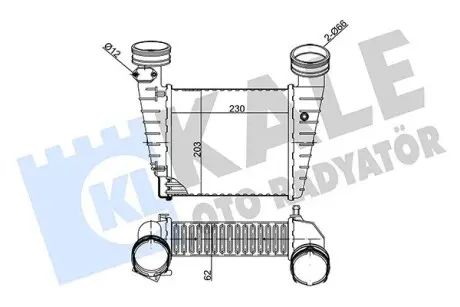 342375 Інтеркулер Passat,Skoda SuperB I 1.8T 20V 0 KALE OTO RADYATOR підбір по vin на Brocar