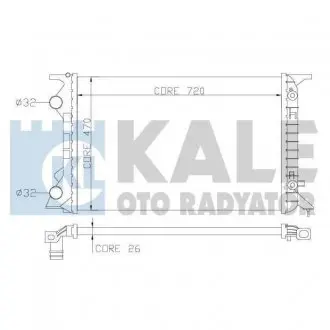 353400 Радіатор охолодження Audi A4/5/6,Q5 2.0 09- KALE OTO RADYATOR підбір по vin на Brocar