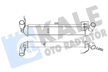 345120 Інтеркулер Clio II,Symbol 1.5dCi 01- KALE OTO RADYATOR підбір по vin на Brocar