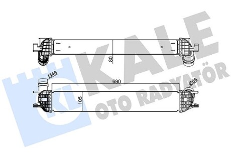 342385 Інтеркулер Laguna III 1.5/2.0dCi 07- KALE OTO RADYATOR підбір по vin на Brocar