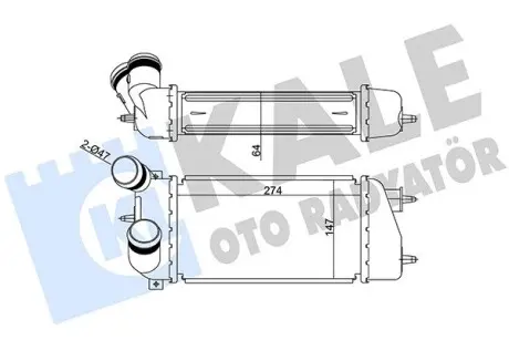 344100 Интеркулер C2/3,Peugeot 1007 1.4HDI KALE OTO RADYATOR підбір по vin на Brocar