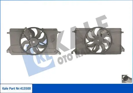 413500 Вентилятор радиатора Focus II 1.6 04- KALE OTO RADYATOR підбір по vin на Brocar
