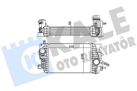 345065 Интеркулер Meriva B 1.6/1.7CDTI 10- KALE OTO RADYATOR подбор по vin на Brocar