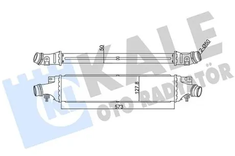 345500 Інтеркулер Corsa D 1.4/1.7CDTI 06- KALE OTO RADYATOR підбір по vin на Brocar