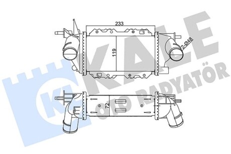 345050 Інтеркулер Vectra B 2.0/2.2DTI 97- KALE OTO RADYATOR підбір по vin на Brocar