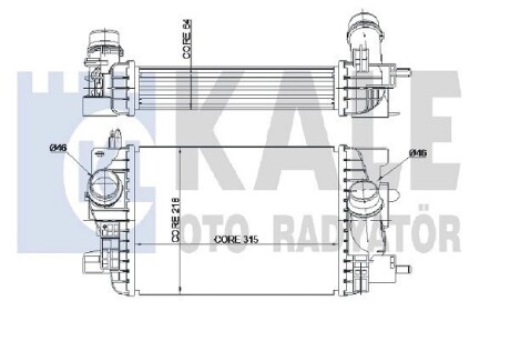 345060 Інтеркулер Meriva B 1.3CDTI 10- KALE OTO RADYATOR підбір по vin на Brocar