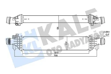 350920 Інтеркулер Mokka,Chevrolet 1.4 KALE OTO RADYATOR підбір по vin на Brocar