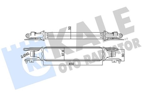 345600 Интеркулер Corsa D 1.3CDTI 06- KALE OTO RADYATOR підбір по vin на Brocar