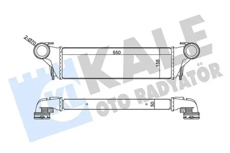 344845 Інтеркулер X5 E53 3.0d 03- KALE OTO RADYATOR підбір по vin на Brocar