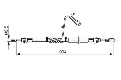 1987482882 LINKA HAM. RĘCZ. FORD T. TRANSIT 2,2-3,2 TDCI 06- PR BOSCH підбір по vin на Brocar