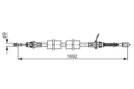 1987482925 LINKA HAM. RĘCZ. CHRYSLER T. VOYAGER 01-07 LE BOSCH подбор по vin на Brocar
