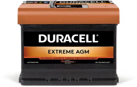 DE60AGM Акумулятор Duracell Extreme AGM Start-Stop DE60AGM 60Ah 640A R+ DURACELL підбір по vin на Brocar
