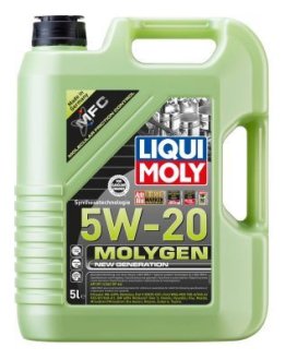 8540 5 л Molygen New Generation 5W - 20 синтетичне моторне маслоAPI SN/CF, ILSAC GF-5, Chrysler LIQUI MOLY підбір по vin на Brocar