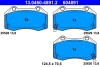 Гальмівні колодки, дискові 13.0460-4891.2
