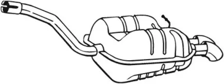 233187 Задній. глушник,випускна сист. BOSAL підбір по vin на Brocar